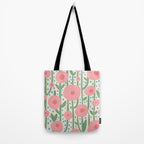 Flower Market Amsterdam Retro Scandi Spring Print Tote Bag Gallery Image 2