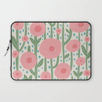 Flower Market Amsterdam Retro Scandi Spring Print Laptop Sleeve Gallery Image 1