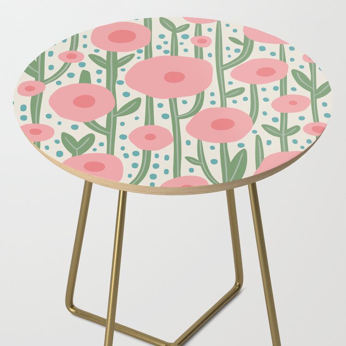 Flower Market Amsterdam Retro Scandi Spring Print Side Table Gallery Image 2