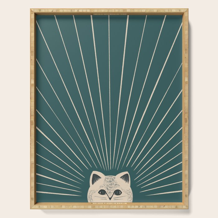 Good Morning son - Kitty Serving Tray Gallery Image 1