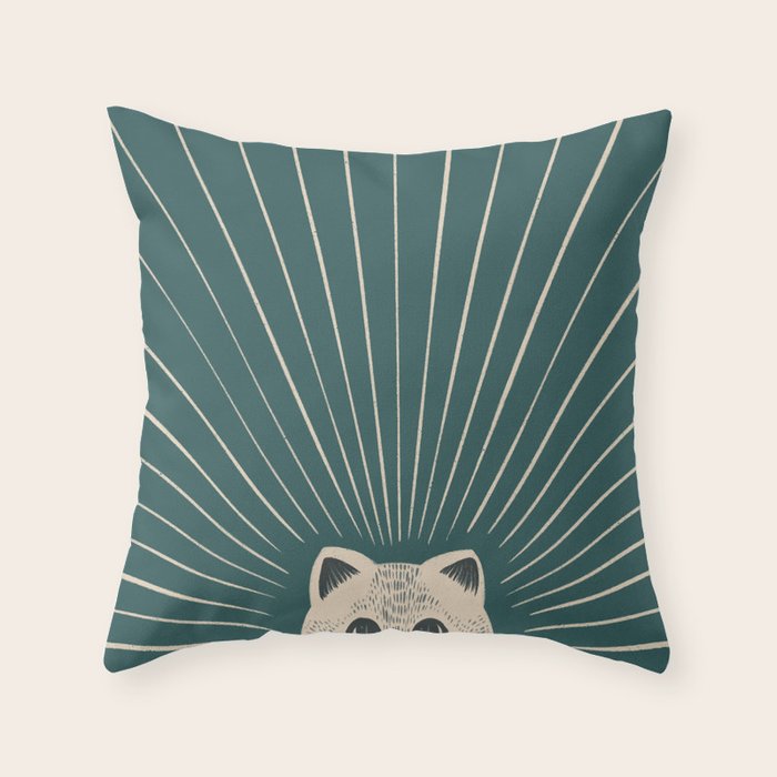 Good Morning son - Kitty Throw Pillow Gallery Image 6
