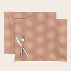 Boho Summer Sun Pattern XII Peach Placemat Gallery Image 1