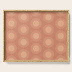 Boho Summer Sun Pattern XII Peach Serving Tray Gallery Image 1