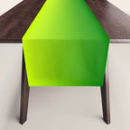 Bright Chartreuse Green Ombre Table Runner Gallery Image 1