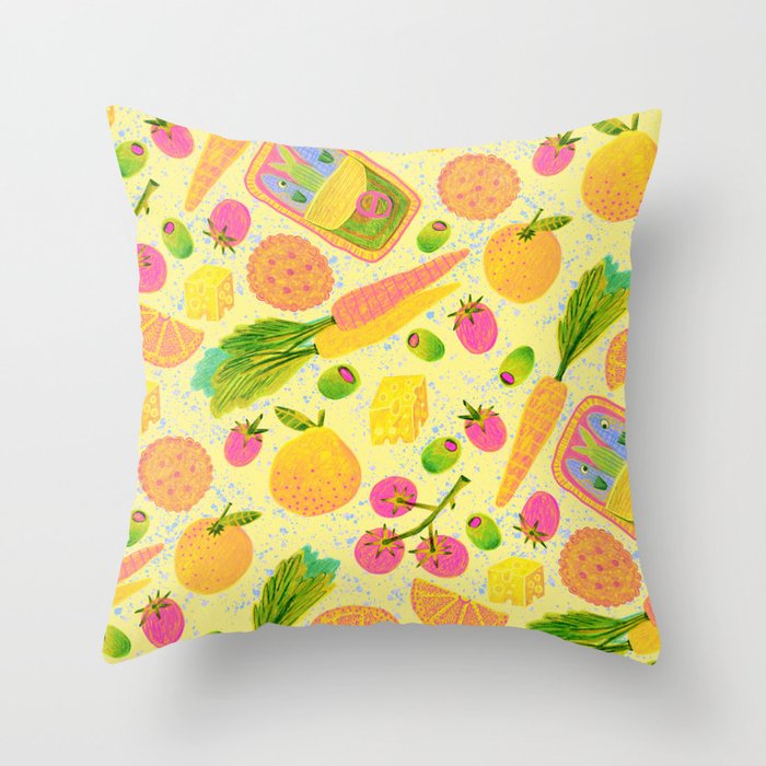 Kitchen Snacks & Apps in Butter Yellow Throw Pillow Gallery Image 6