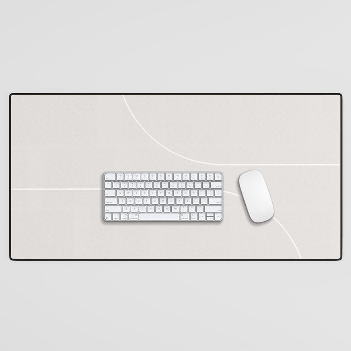 Modern Minimal Line Abstract XLIII Desk Mat Gallery Image 1