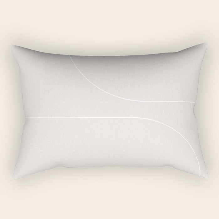 Modern Minimal Line Abstract XLIII Rectangular Pillow Gallery Image 2