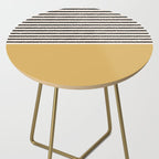 Texture - Black Stripes Gold Side Table Gallery Image 2