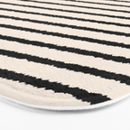 Texture - Black Stripes Gold Bath Mat Gallery Image 3