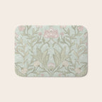 Ivy Morris Sage Green Floral Damask with Climbing Vines Bath Mat Gallery Image 1