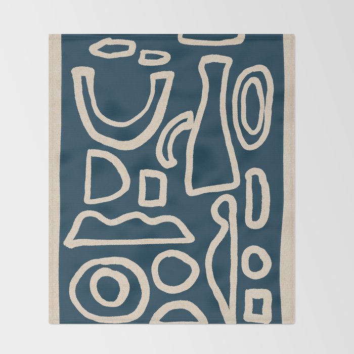 Abstract Shapes 38/9a3 Throw Blanket Gallery Image 2