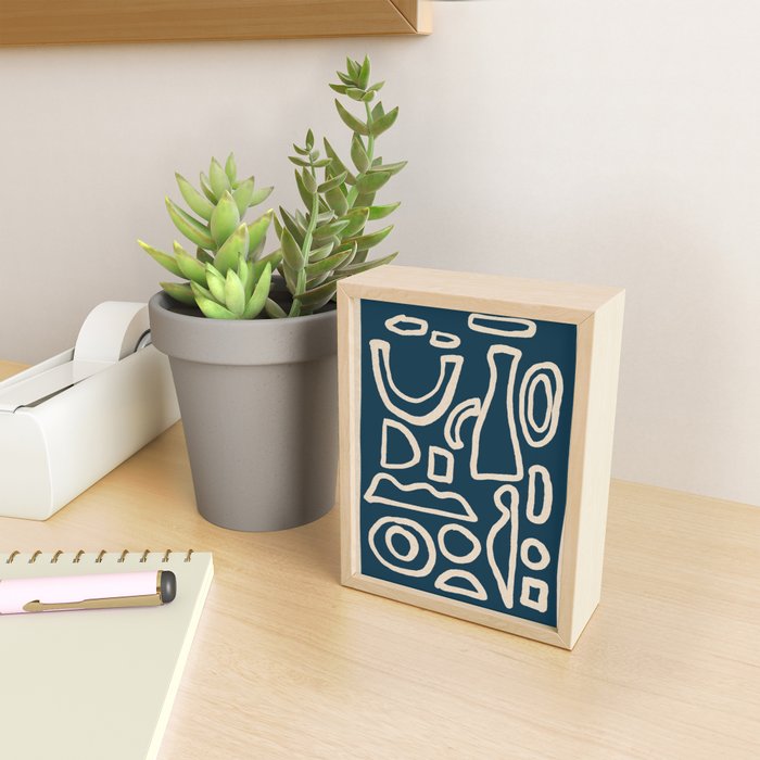 Abstract Shapes 38/9a3 Mini Art Print Gallery Image 2