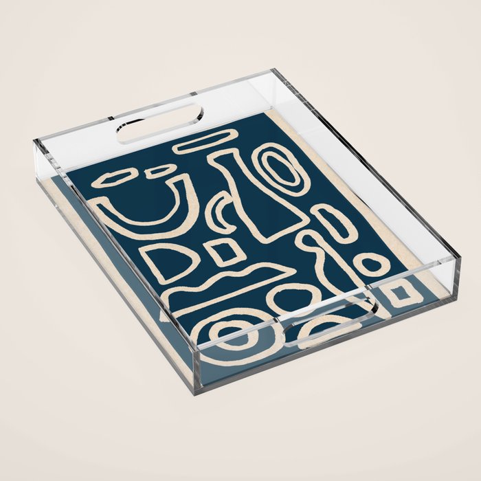 Abstract Shapes 38/9a3 Acrylic Tray Gallery Image 1