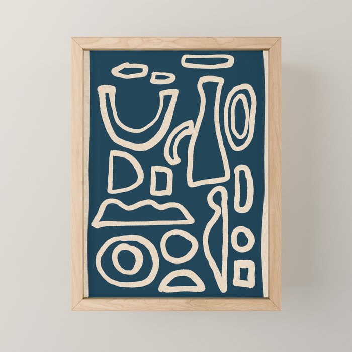 Abstract Shapes 38/9a3 Mini Art Print Gallery Image 1