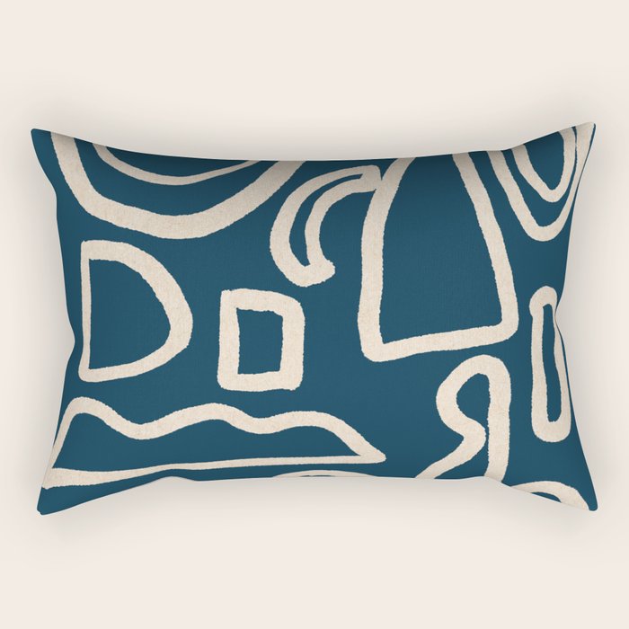 Abstract Shapes 38/9a3 Rectangular Pillow Gallery Image 1