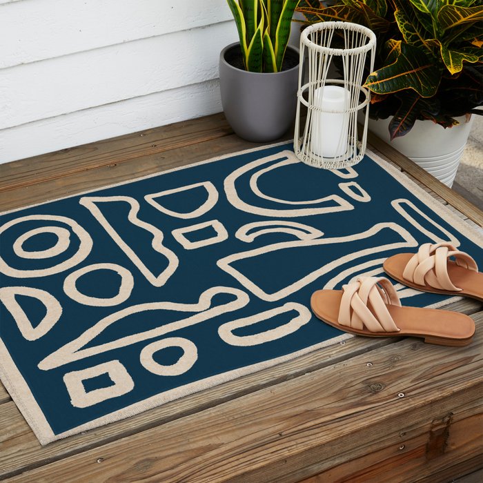 Abstract Shapes 38/9a3 Outdoor Rug Gallery Image 2