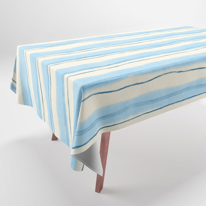Azul Stripes Tablecloth Gallery Image 1