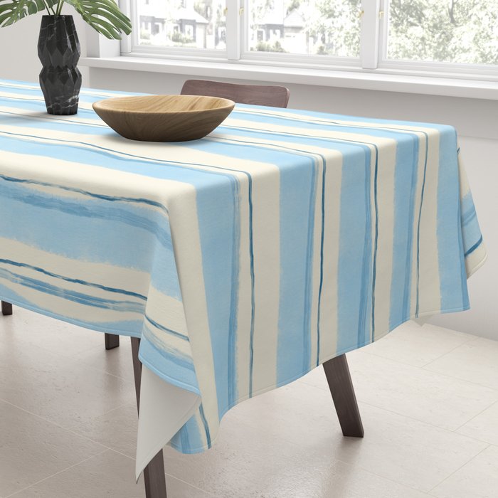 Azul Stripes Tablecloth Gallery Image 3