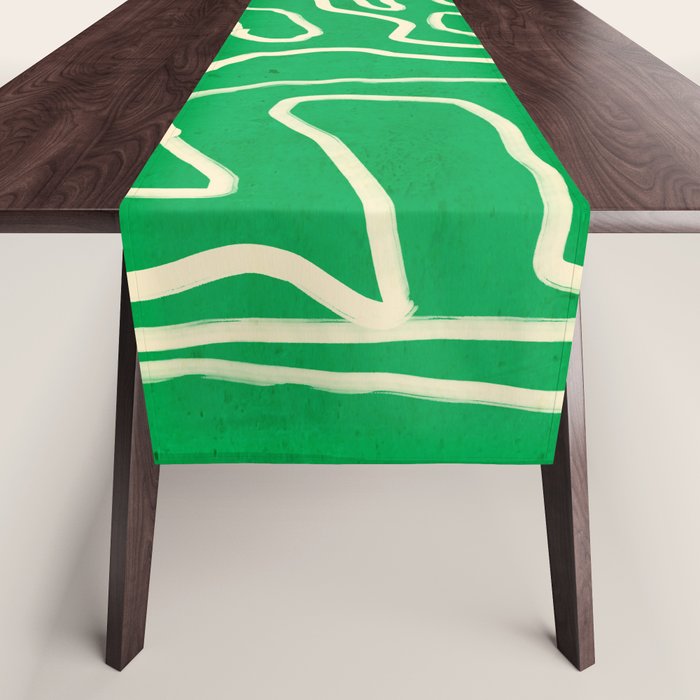Abstract line art 151 Table Runner Gallery Image 1