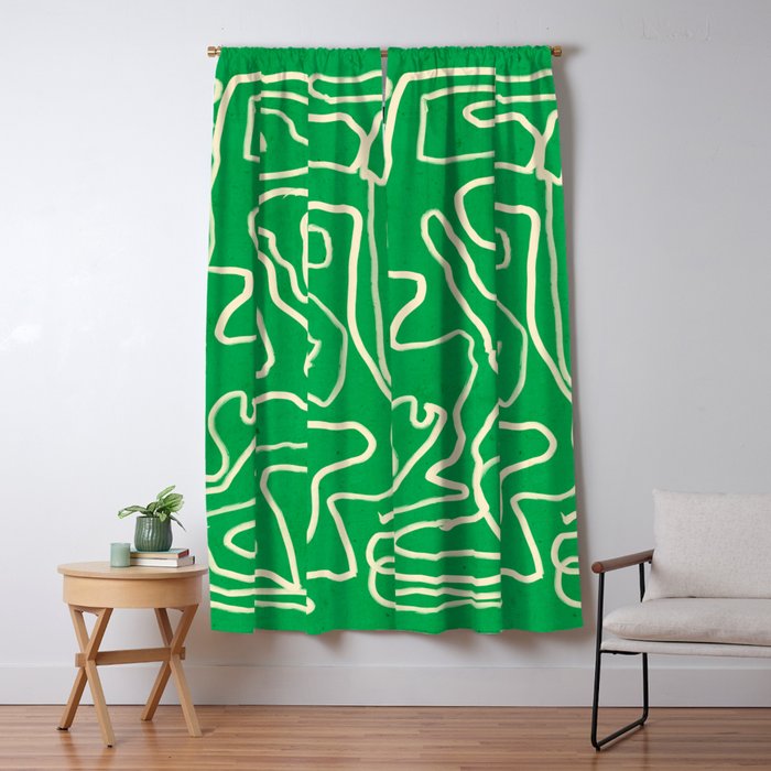 Abstract line art 151 Window Curtain Gallery Image 5