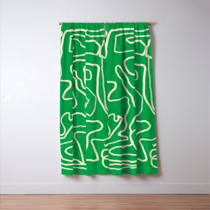 Abstract line art 151 Window Curtain Gallery Image 3
