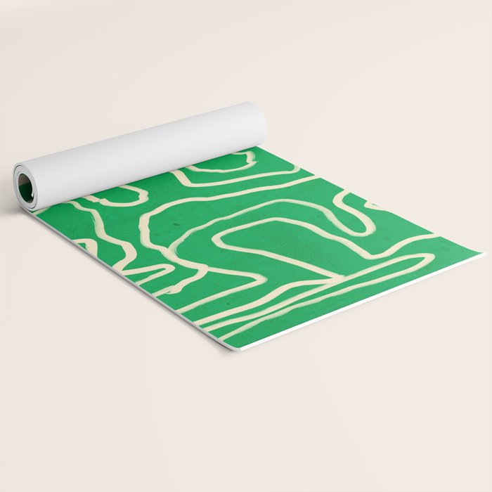 Abstract line art 151 Yoga Mat Gallery Image 2