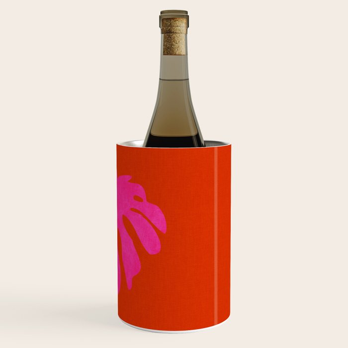 leaf shape solo pink orange summer vibes Wine Chiller Gallery Image 3