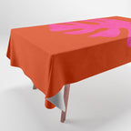 leaf shape solo pink orange summer vibes Tablecloth Gallery Image 1