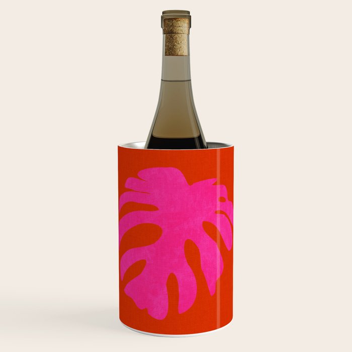 leaf shape solo pink orange summer vibes Wine Chiller Gallery Image 1