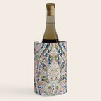 Pink Blue Green Leaf Flower Paisley Wine Chiller Gallery Image 2