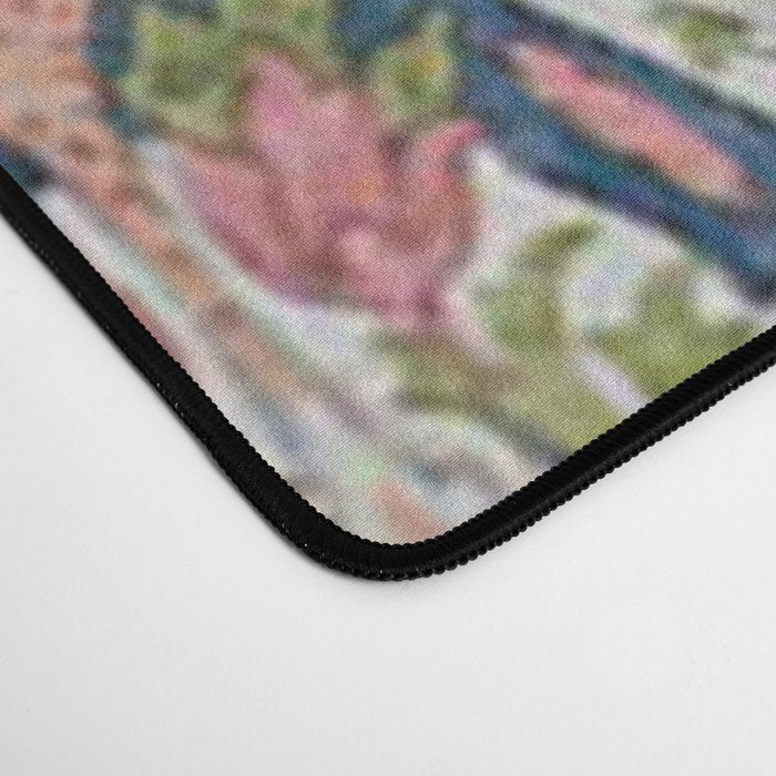 Pink Blue Green Leaf Flower Paisley Desk Mat Gallery Image 4