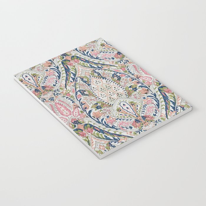 Pink Blue Green Leaf Flower Paisley Notebook Gallery Image 3