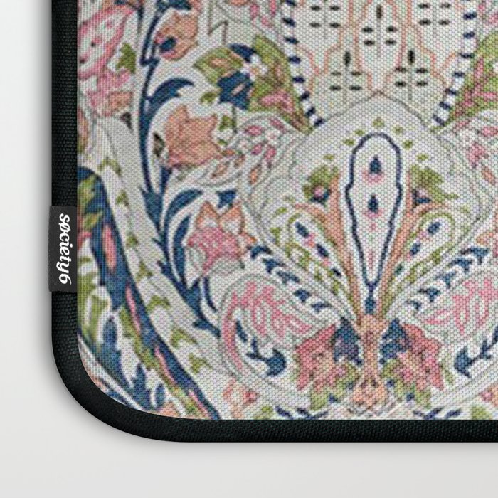 Pink Blue Green Leaf Flower Paisley Laptop Sleeve Gallery Image 3