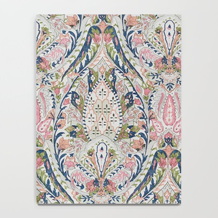 Pink Blue Green Leaf Flower Paisley Notebook Gallery Image 4
