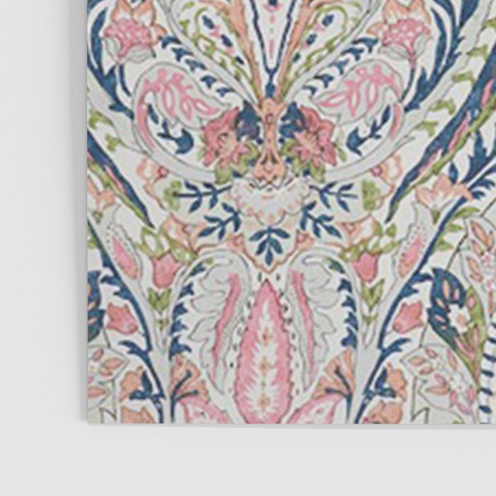Pink Blue Green Leaf Flower Paisley Poster Gallery Image 3