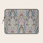 Pink Blue Green Leaf Flower Paisley Laptop Sleeve Gallery Image 1