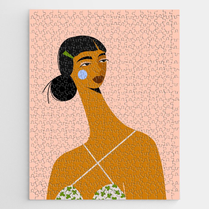 Green Hair Clip Jigsaw Puzzle Gallery Image 1
