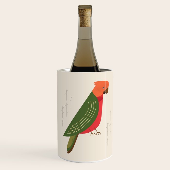 Australian King Parrot, Bird of Australia Wine Chiller Gallery Image 3