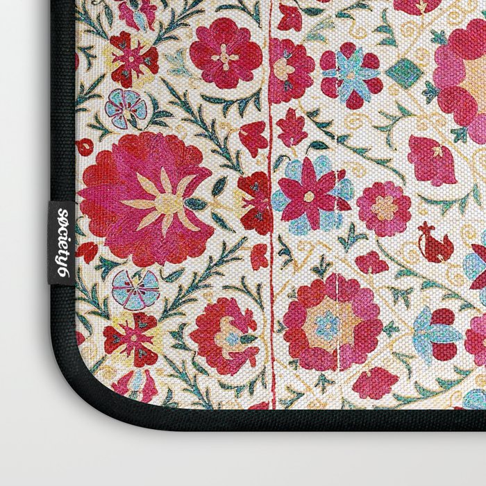 Kermina Suzani South West Uzbekistan Embroidery Print Laptop Sleeve Gallery Image 3