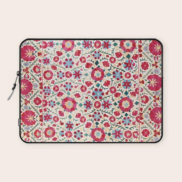 Kermina Suzani South West Uzbekistan Embroidery Print Laptop Sleeve Gallery Image 1