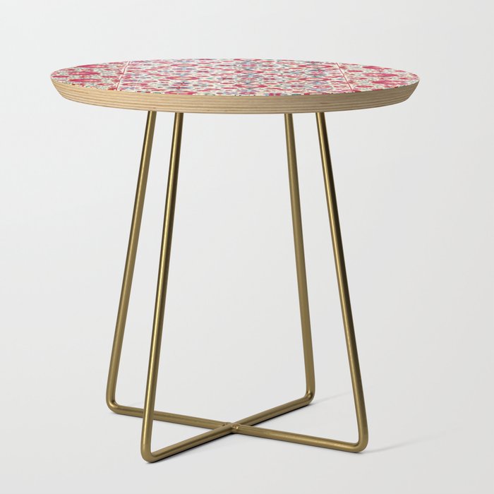 Kermina Suzani South West Uzbekistan Embroidery Print Side Table Gallery Image 1