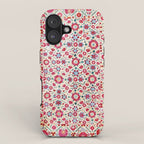 Kermina Suzani South West Uzbekistan Embroidery Print iPhone Case Gallery Image 1