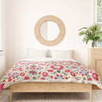 Kermina Suzani South West Uzbekistan Embroidery Print Duvet Cover Gallery Image 3