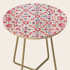 Kermina Suzani South West Uzbekistan Embroidery Print Side Table Gallery Image 2