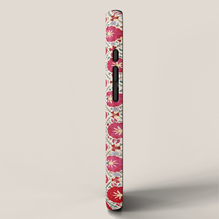 Kermina Suzani South West Uzbekistan Embroidery Print iPhone Case Gallery Image 2