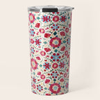 Kermina Suzani South West Uzbekistan Embroidery Print Travel Mug Gallery Image 1