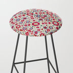 Kermina Suzani South West Uzbekistan Embroidery Print Stool Gallery Image 2