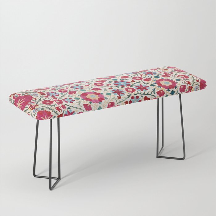 Kermina Suzani South West Uzbekistan Embroidery Print Bench Gallery Image 1