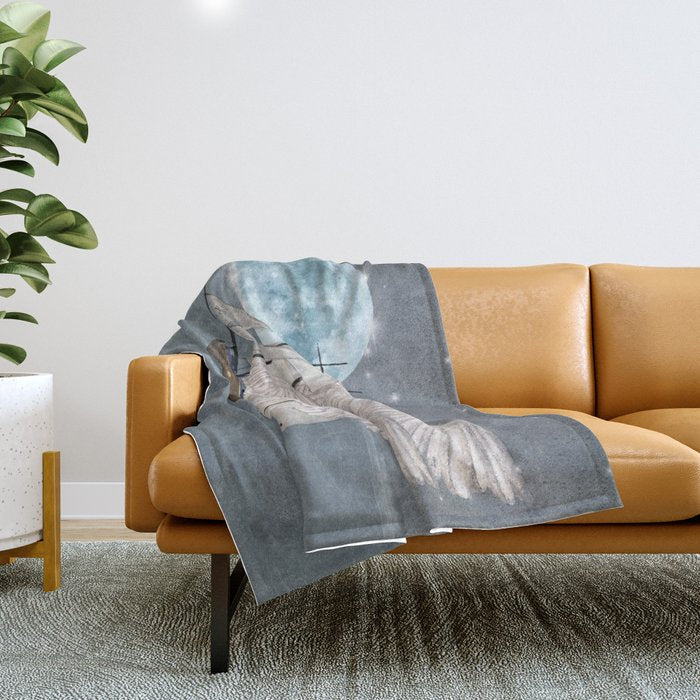 the wing ship Throw Blanket Gallery Image 1