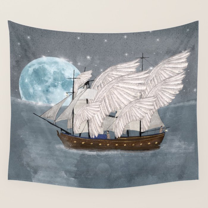 the wing ship Wall Tapestry Gallery Image 1